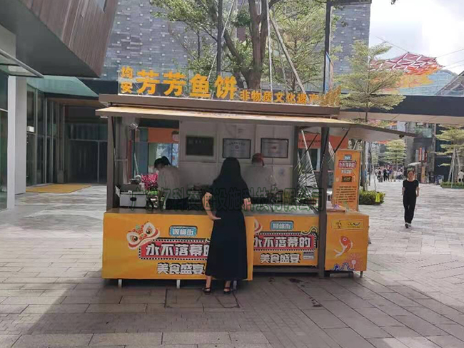 街邊小吃美食售賣亭